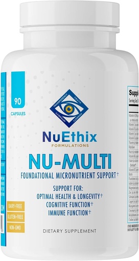 [BRSW2ZYNCN6AICY2] NuEthix Formulations Nu-Multi Foundational Micronutrient Υποστηρίξτε το συμπλήρωμα διατροφής, 90 κάψουλες