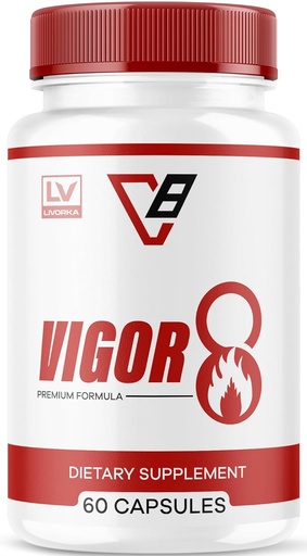 [BRSRA2YEBAPWKGY7] Livorka Vigor 8 สําหรับผู้ชาย, สูตรพรีเมียม, Supplement, 60 Capsoles สําหรับ 1 เดือน