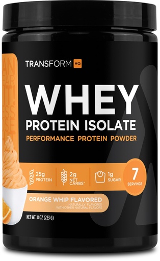 [BRSRAZIPBUMBGADB] TransformHQ Whey Protein Isolate (WPI) Orange Whip Flavored 7 Servings - Preformance Protein Powder