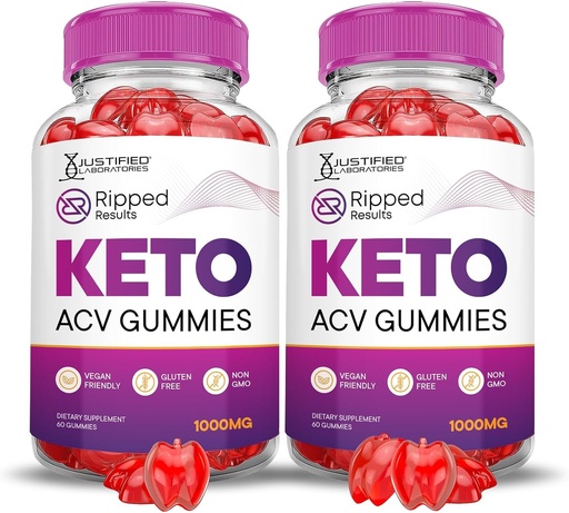 [BRSRAZYLCMGRSAYV] 合理实验室 (2 Pack Riped Results Keto ACV Gummys 高级公式 1000MG Riped Results 配以石榴蜂蜜汁粉 B12 Vegan Non GMO 120 Gummys 配制的结果)