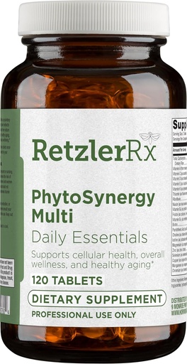 [BRSWGYAFBMIQ4CDF] PhytoSynergy Multi w/o Iron by Dr. RetzlerRxTM - 120 tetes - vitamines i mines millorats w/bios - Elutin, Zaxantinininhi, Lycopen, i Reventrol