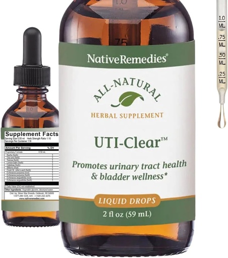 [BRSWIYQ5BYPRQ2TU] Native Remedies UTI- Clear for Urinary Tract and Bladder Health, 59 ml