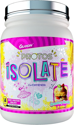 [BRSROZALDIOQI3LU] Glaxon Protos Iso - Whey Protein Isolate for Muscle Recovery - Strawberry Shortcake