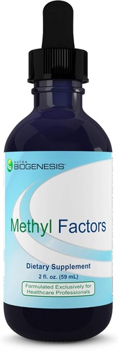 [BRSWIYAPCFYGMHY5] Nutra Biogenesis Methyl Factors - 비타민 B12 Drops, Methylfolate Drops, 여성 및 남성을위한 하위 언어 액체, 어린이 및 성인, 에너지 보충, 설탕 무료 - 2 Fl Oz를위한 Folic 산과 B Complex