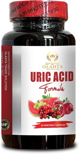 [BRSRAAYCPIFQEDIV] Dukungan URIC Acid - Dukungan Tract Urinary dengan Cranberry, Dukungan Kontrol Acid Uric, Pil Acid Uric, Dukungan Acid Uric - 1 Botol 60 Kapsul