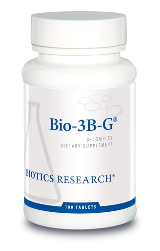 [BRSWIYL3AIGBOCIZ] Biotics Research Bio-3B-G Vitamin B Complex, Vitamin B Complex Supplement for Stress, Energy and Adrenal Health Gluten Free Supplement 180 Tablets