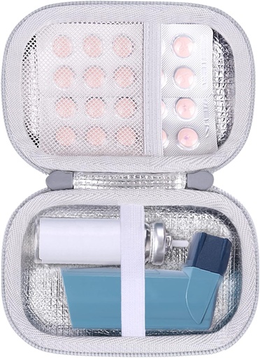 [BRSW2CD5A4HGEYD3] Adellosi Hard Carrying Case Compatible dengan Asthma Inhaler