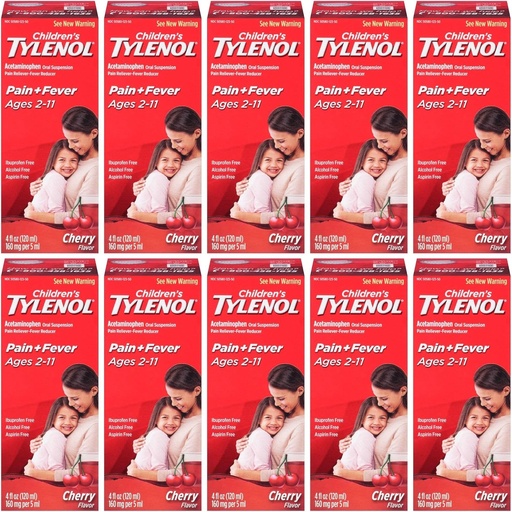 [BRSWKGYIBIDGKYDU] Tylenol Chld Cherry Liq Size 4z Tylenol Children's Cherry Blast Oral Suspension