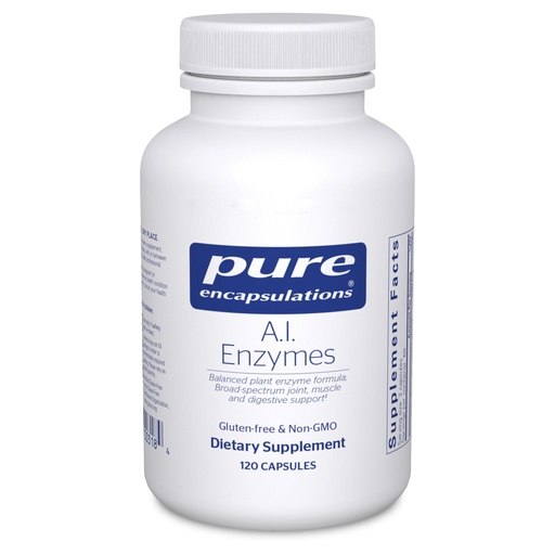 [BRSWIY34DIARYED6] Pure Encapsulations A.I. Enzymes | Balanced Plant Enzyme Formula for Joint, Muscle and Digestive Support | 120 Capsules