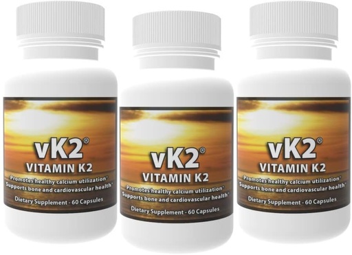 [BRSWGAYPBMIR6F3A] 3 paquets de vK2 - Vitamin K2 (mk4 i mk7)