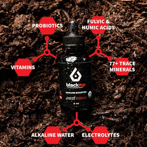 [BRSRM23QO4IQME3B] Immune Booster Drops - Pharmaceutical Grade Fulvic & Humic Acids & USDA Certified Organic Probiotics. Restores Gut Health, Strengthens Immune System & Bodily Functions. - 2oz