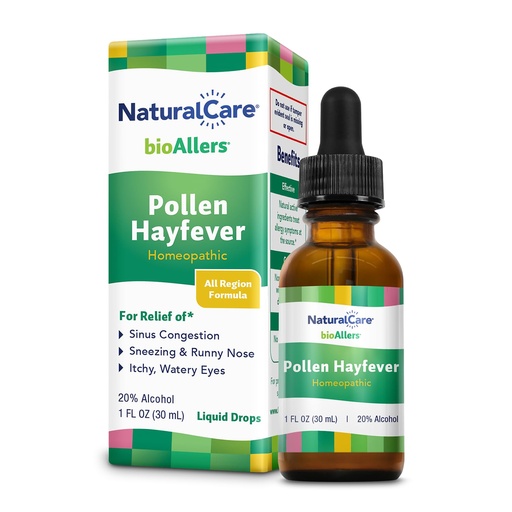 [BRSWIFAFBQPREYDM] NaturalCare Pollen Hayfever Homeopathic Liquid Drops by bioAllers, 1 Fl Oz | May Provide Support Through Sneezing, Congestion, Itching, Rashes