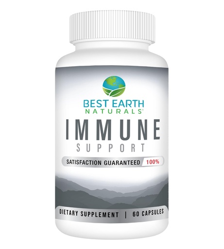 [BRSRMALYCEIR4CDL] Best Earth Naturals Immune Support Supplement - Multi Vitamins for Adults with Vitamin C 30mg, Vitamin E 30 Iu, Turmeric, Mushroom, Garlic Supplement & More - 60 Capsules