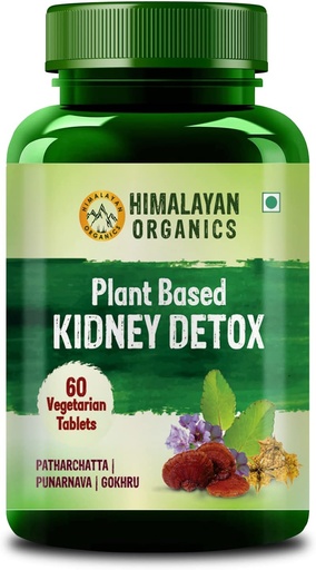 [BRSRMAA7AQHAGG33] Himalayan Organics Organics Kidney Detox | Gokhru Punarnava | Varun & Patharchatta Leaf Extracts | Natural Diuretic & Dissolution 100% Natural Supplement - 60 Tablets