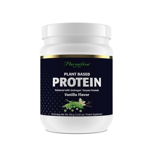 [BRSWKZL4BEGAIFDO] Paradise Herbs Certified Organic Pea Protein Powder, Vanilla Flavor, Vegan, Gluten Free, Non-GMO, Keto, Paleo, 15 Servings, 15.87 oz