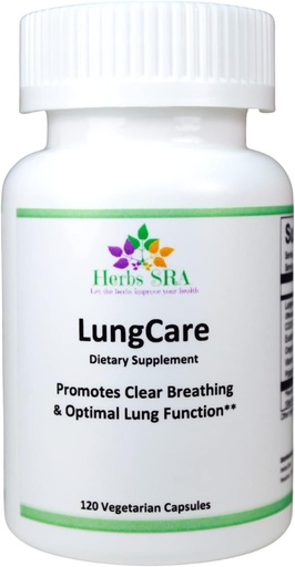 [BRSRMFQ3OF4AG3DZ] Herbs SRA Lung Cleanse & Detox Formula. Supports Lungs & Respiratory Health, Helps Clear Mucus Congestion Naturally. 120 Vegetarian Capsules