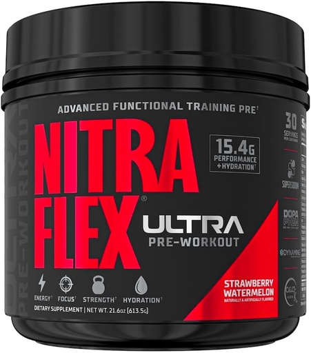 [BRSRA235CINGKCDD] GAT SPORT Nitraflex Ultra Pre-Workout תוסף (30 משרתים, Strawberry Watermelon)