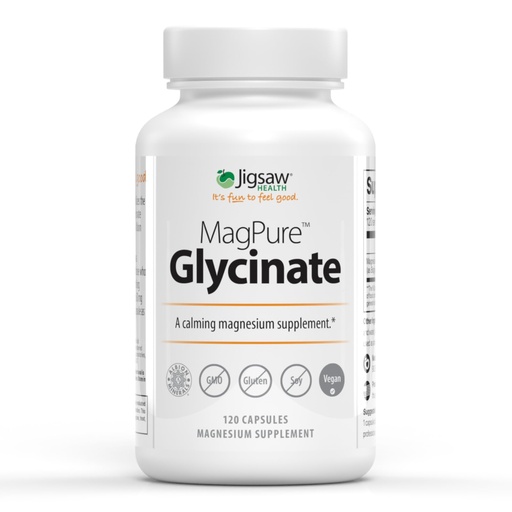 [BRSWECQ6BF5WCHI3] Jigsaw Health MagPure Glycinate | Premium Magnesium Glycinate Capsules | 120 Servings