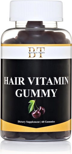 [BRSROZITAQOWYDTA] Hår Vitamin Gummy Healthier Hår, Hud & Nails, Vegansk & Plant baserede Gummies, CHEWABLE BIOTIN, 60 Gummies