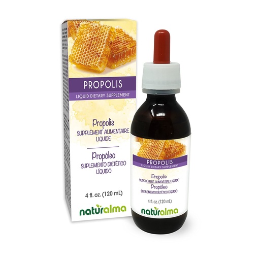 [BRSWYH34DMFRECL3] Naturalma Propolis (Propolis) Resin Alcohol-Free Tincture - 4 fl oz Liquid Extract in Drops - Dietary Supplement