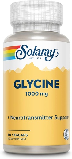 [BRSWIHIKAADWOYIV] SOLARAY L-Glycine, Veg Cap (Btl-Plastic) | 60ct