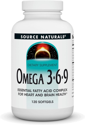 [BRSWIYA3OAAAOHLI] Source Naturals Omega 3-6-9, Essential Fatty Acid Complex for Heart and Brain Health* - 120 Softgels