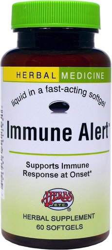 [BRSWGA3RDMDW2A3F] Herbs Etc. Immune Alert 60 ct. Softgels