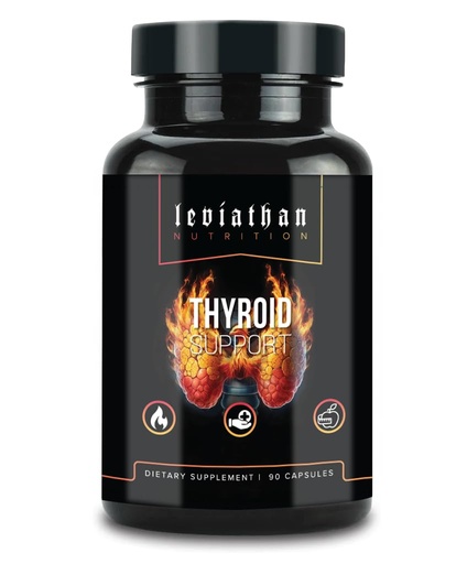 [BRSRAY34C4NGY33O] Leviathan Thyroid Support | Energy & Thyroid Health & Iodine Supplement, Selenium, Zinc, Manganese, Copper, L Tyrosine, Guggul Support for Women & Men