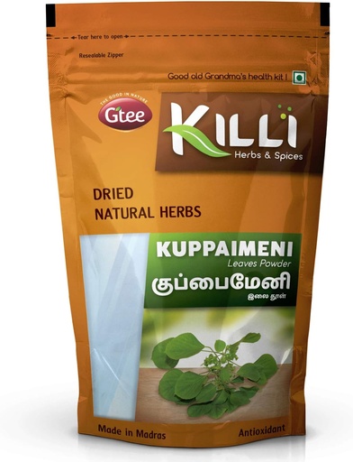 [BRSWGHAHDMNWMALU] KILLI Kuppaimeni, 124; Indian Acalypha, 124; Indian Nettle Leaves Powder, 100g