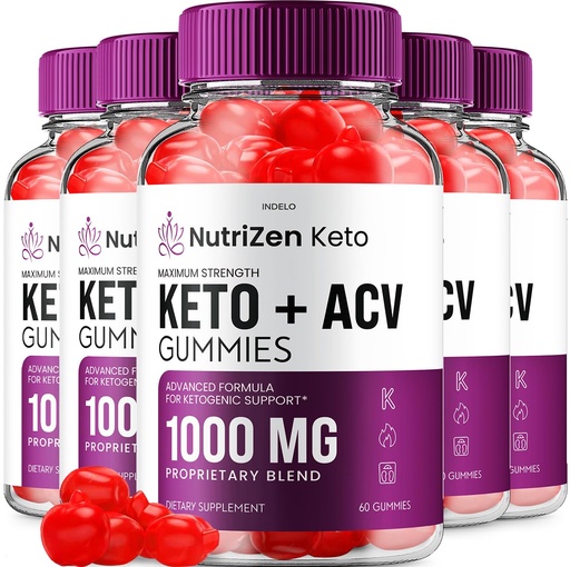 [BRSROBDROUIRQAA2] (5 Pack) NutriZen Keto ACV Gummies - Advanced Formula Nutri Zen Keto Plus ACV Gummies Apple Cider Vinegar Keto Nutrizen ACV Gummies Dietary Supplement Reviews Men Women (300 Gummies)