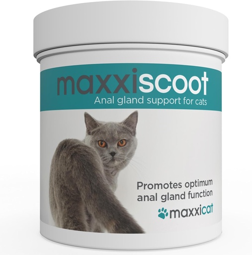[BRSRA2QCOAHBUC3L] maxxipaws maxxiscoot Anal Gland & Digestive Health Support for Cats - Powder Supplement, 3.2oz