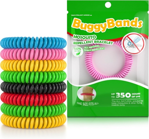 [BRSW2YYKOF7QAH3H] 24 Pack Mosquito Repellent Bracelets, Individually Wrapped Repellent Wristbands, DEET Free, Natural and Waterproof Band