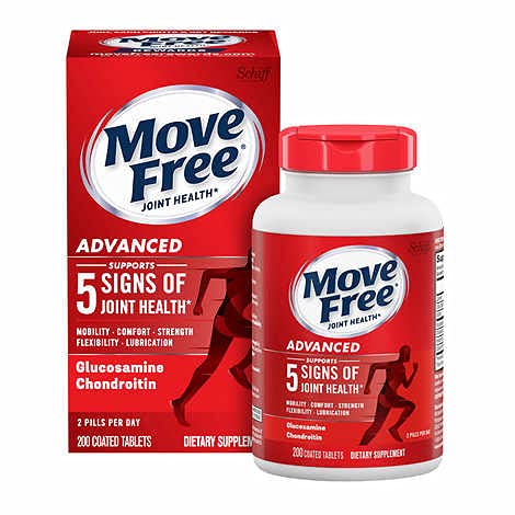 [BRSWYBL5AQFRSAD2] Schiff Move Free Advance Glucosamine, Chondroitin with Uniflex - 80 Coated Tabs