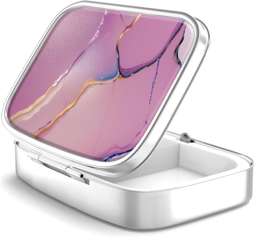 [BRSW2CY3CEMAKDY6] 丸薬箱2のコンパートメントの小さい丸薬の箱、ポケットのために携帯用かPurseの丸薬のオルガナイザーの丸薬のホールダーはビタミン、薬、魚油および補足を(36色の勾配握ります)握ります