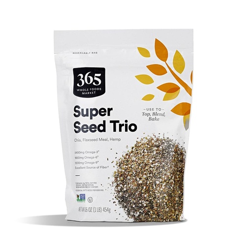 [BRSROFQYBBYRQD33] 365 por Whole Foods Market, Super Seed Blend, 16 Ounce