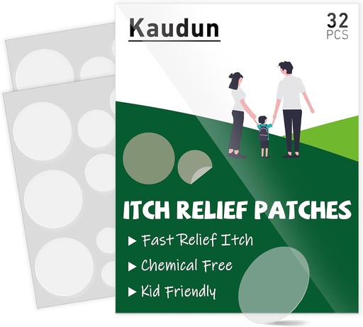 [BRSROBI2O4AW2HT4] Itch Relief Patches, 32PCS 3 Sizes Natural Bite Relief Stickers