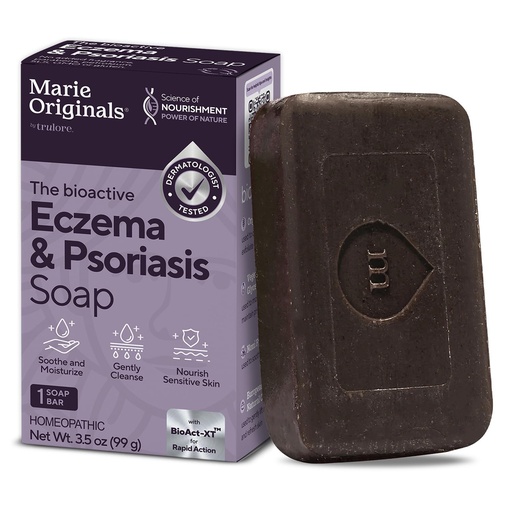 [BRSWGAYZOEPROYL5] Marie Originals Eczema Face Soap Body Wash Bar – All Natural Psoriasis, Dermatitis Treatment for Dry Itchy Flaky Skin Relief – Gentle Detoxifying, Healing, Anti-Itch, Cleansing Skincare (Pack of 1)