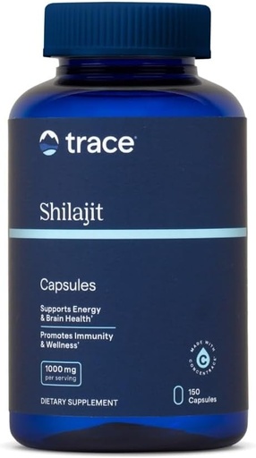 [BRSROCA3DENW2FAU] Trace Minerale Silajit 1000mg - Suport suplimentar mineral pentru sanatatea creierului si functia imunitara - Formula de suport energetic sanatos cu extract de Shilajit si Minerale Trace - 150 capsule (75 Servings)