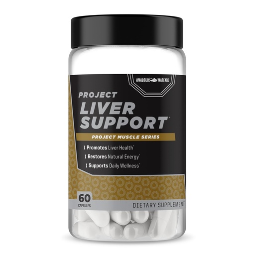 [BRSRMZAYOYOWYETF] Anabolic Warfare Project Liver Support, Aids Liver Health, Antioxidant Support* (60 Capsules)