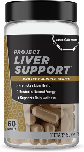 [BRSRMZAYOYOWYETF] Project Liver Support, Aids Liver Health, Antioksidantti Tuki* (60 kapselia)