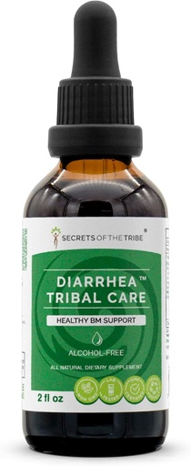 [BRSWECQROIBQYE37] Secrets of the Tribe Diarrhea Tribal Care Tincture Alcohol-Free Extract, Herbs BlackBerry Rubus Fruticosus, Chamomile Matricaria Recutita, Goldenseal Hydrastis Canadensis Healthy Digestion 2 oz