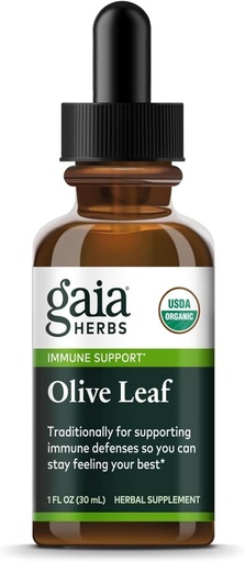 [BRSWIYQZBZ4BQGDK] Gaia Herbs Olive Leaf 1 Fl Oz, Течен екстракт