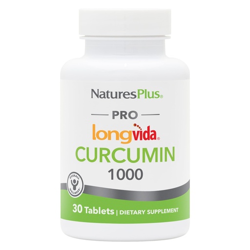 [BRSROZA7OYMBYCA3] NaturesPlus PRO Longvida Curcumin 1000 mg - 30 Tablets - Promotes Healthy Free Radical Protection - Non-GMO, Vegan & Gluten Free - 30 Servings