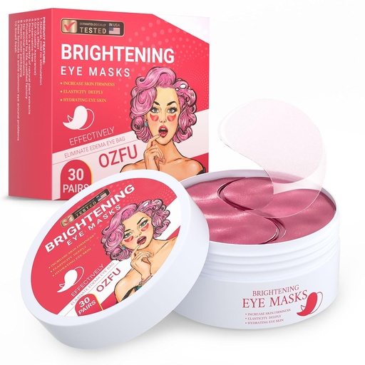 [BRSRAFL3B4NAE3AV] Under Eye Patches (30 Pairs), Eye Mask for Puffy Eyes, Dark Circles,Bags and Wrinkles with Collagen,Relieves Pressure and Reduces Wrinkles