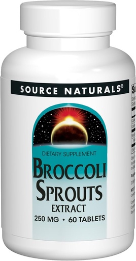 [BRSWIZQ3OV7RQ2DM] Source Naturals Broccoli Sprout Extract 250mg Powerful Superfood Supplement, Source Of Sulforaphane, Fiber & Calcium - 60 Tablets