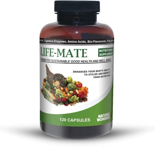 [BRSWKZTQA4MREEA5] Natural Wonders Life Mate - Suplemento multivitamínico | Multi-Vitaminas prenatales para mulleres con apoio nutricional e inmune | Suplementos de enerxía para homes e mulleres (120 cápsulas)