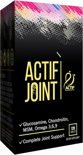 [BRSWKEIIBACQG33E] ACTIF Joint Supplement 4-in-1 Fast Relief Maximum Strength, Full Joint Support Formula, Non GMO, 120ct, Made in USA