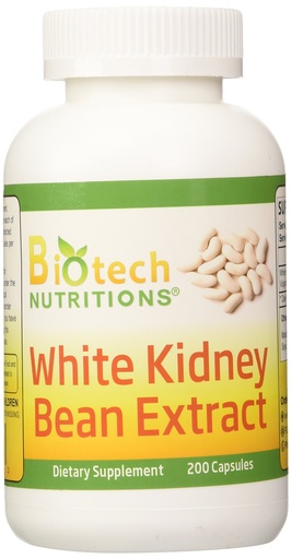 [BRSWIFTQOQAQYFYV] White Kidney Bean Extract, 200 Count