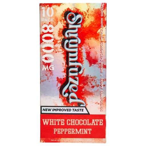 [BRSWGCA6C4MWE23L] Shrumfuzed - Proprietary Nootropic Gummy | Now with New Improved Taste | Lion's Mane, Reishi, Chaga, and Cordycep Nootropic Mushroom Blend (10, White Chocolate Peppermint)