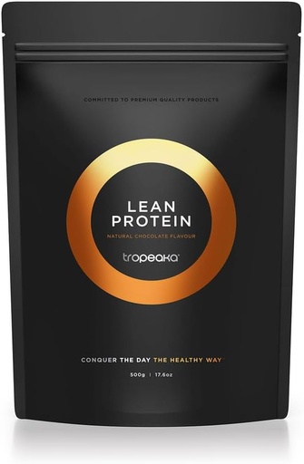 [BRSW2ZIQBAJRADLJ] Tropeaka Plant Based Lean Protein Powder for Smoothies & Shakes - Chocolate - Vegan Protein for Men & Women, Gluten Free, Dairy Free, Non-GMO, 17.6oz (20 Servings)